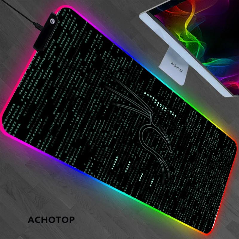 Mouse Pad rug Kali Linux Gamer Mouse mat RGB Mouse Pad ӿ Ű ũ Ʈ ̺ ī 콺 е, ǻ LED Ʈ е
